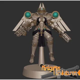 Описание картинки Серафимы Bastet seraphim anime figurines 32мм от ChurcHehe 3d print по цене 900руб | Свободный Рынок Миниатюр - СРМ