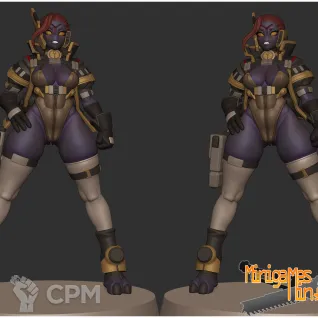 Описание картинки Тау пилоты великого блага  Greater good pilot anime figurine 32мм от ChurcHehe 3d print по цене 550руб | Свободный Рынок Миниатюр - СРМ