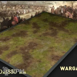 Описание картинки Игровое поле "Вытоптанное поле" bm019 6'х4' от WargamePrint по цене 3 450руб | Свободный Рынок Миниатюр - СРМ