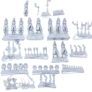 Описание картинки Death Korps of Krieg Infantry Squad At Ease от Red Rooster по цене 1 950руб | Свободный Рынок Миниатюр - СРМ
