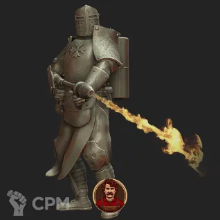 Описание картинки TRENCH CRUSADE - PRINCIPALITY OF NEW ANTIOCH - FLAMER, FLAMETHROWER от Manufactorum76 по цене 150руб | Свободный Рынок Миниатюр - СРМ