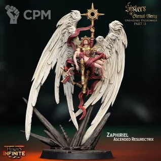 Описание картинки Zaphiriel Ascended Resurectrix от Manufactorum76 по цене 900руб | Свободный Рынок Миниатюр - СРМ