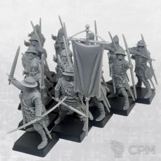 Описание картинки Bowmen west 14th century Complete Regiment 28мм от Manufactorum76 по цене 1 500руб | Свободный Рынок Миниатюр - СРМ