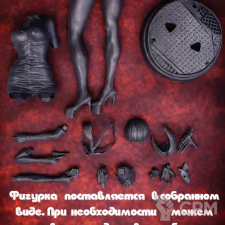 Описание картинки Фигурка Ада Вонг Ada Wong Resident Evil (16 см) от 3DSprint по цене 999руб | Свободный Рынок Миниатюр - СРМ