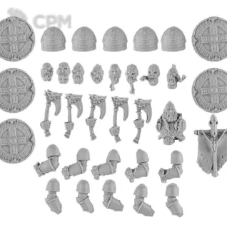 Описание картинки Space Wolves Legion Grey Slayers Upgrade Pack 1 &amp; 2 от Salamanders Anvil по цене 500руб | Свободный Рынок Миниатюр - СРМ