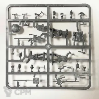 Описание картинки Persian Armoured Spearman от Base 28 по цене 2 844руб | Свободный Рынок Миниатюр - СРМ