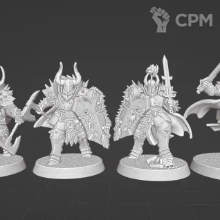 Описание картинки Chaos Warriors от Zakat-3D по цене 175руб | Свободный Рынок Миниатюр - СРМ
