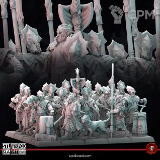 Описание картинки Elve Sea Guard Regiment от Barduck Miniatures по цене 3 290руб | Свободный Рынок Миниатюр - СРМ