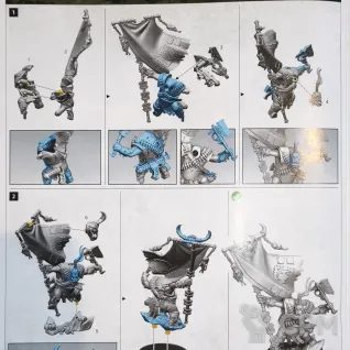 Описание картинки Warhammer Orks Bannernob + Bigboss + Orks Painboy от GLOM по цене 4 000руб | Свободный Рынок Миниатюр - СРМ