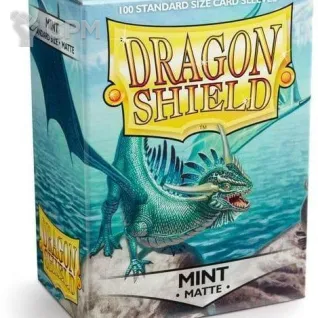 Описание картинки Протекторы Dragon Shield - Dragon Shield Protector - Matte Mint (100шт) от Дауран по цене 1 100руб | Свободный Рынок Миниатюр - СРМ