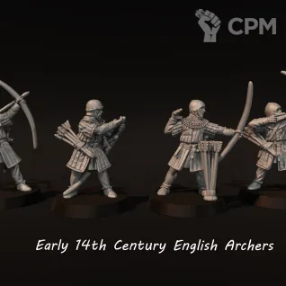 Описание картинки Early 14th Century English warriors от Manufactorum76 по цене 1 500руб | Свободный Рынок Миниатюр - СРМ