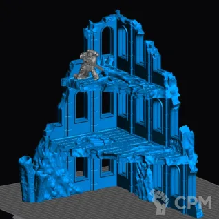 Описание картинки Miasma Corner Ruins 3 от Магазин Альфария по цене 1 200руб | Свободный Рынок Миниатюр - СРМ