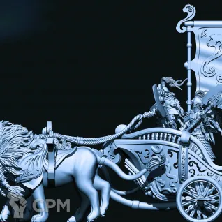 Описание картинки Lion Chariot of Chrace от Магазин Альфария по цене 900руб | Свободный Рынок Миниатюр - СРМ