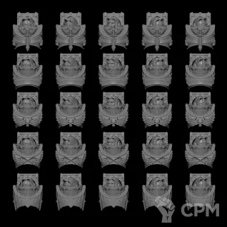 Описание картинки Dark Angels Inner Circle Knights Cenobium от Formosa Printing по цене 950руб | Свободный Рынок Миниатюр - СРМ