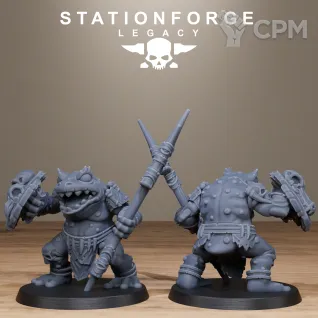 Описание картинки Bogkin Infantry от Manufactorum76 по цене 2 000руб | Свободный Рынок Миниатюр - СРМ