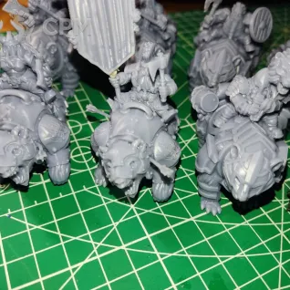 Описание картинки Отряд Гномов на медведях от Аптекарь по цене 3 600руб | Свободный Рынок Миниатюр - СРМ