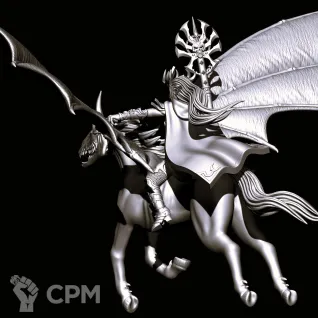 Описание картинки Supreme Sorceress/Sorceress on Dark Pegasus от Магазин Альфария по цене 300руб | Свободный Рынок Миниатюр - СРМ