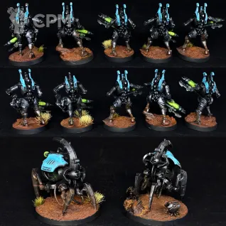 Описание картинки Necron Immortals Canoptek Tomb Crawlers от Chain Brush по цене 4 000руб | Свободный Рынок Миниатюр - СРМ