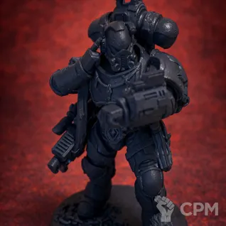 Описание картинки Миниатюры Warhammer 40K Space Wolves, набор 5 шт + подставки, собранные и грунтованные от 3DSprint по цене 888руб | Свободный Рынок Миниатюр - СРМ