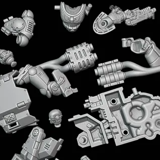 Описание картинки Primaris Outriders от Surreal Factory по цене 1 150руб | Свободный Рынок Миниатюр - СРМ