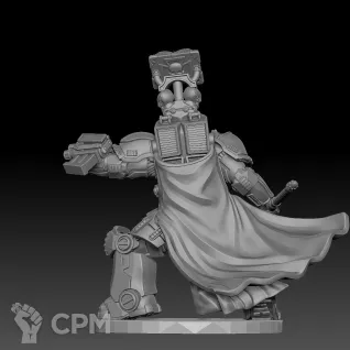 Описание картинки Steel Crusader  Librarian от Manufactorum76 по цене 425руб | Свободный Рынок Миниатюр - СРМ