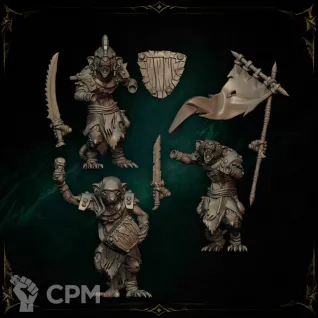 Описание картинки Clan Legionaries Command от Manufactorum76 по цене 500руб | Свободный Рынок Миниатюр - СРМ