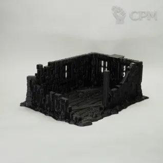 Описание картинки Руины дома для 28-32мм. Премиальная FDM печать от МАНУФАКТОРИУМ по цене 2 900руб | Свободный Рынок Миниатюр - СРМ