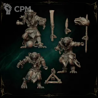 Описание картинки Clan Slaves Command от Manufactorum76 по цене 500руб | Свободный Рынок Миниатюр - СРМ