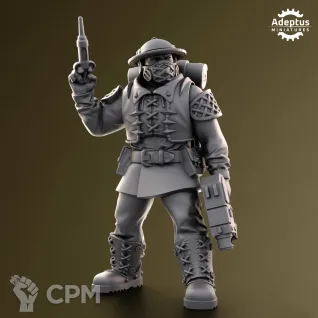 Описание картинки Command squad Sunclaw Regiment от Zakat-3D по цене 320руб | Свободный Рынок Миниатюр - СРМ