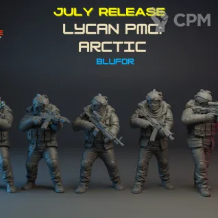 Описание картинки Lycan PMC (arctic) от PocketSized Prints по цене 750руб | Свободный Рынок Миниатюр - СРМ