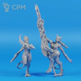 Описание картинки Daemonettes of Slaanesh от ULTRA_BRO по цене 150руб | Свободный Рынок Миниатюр - СРМ