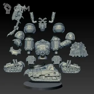Описание картинки Lord of Skulls от MrMetalHorror по цене 5 000руб | Свободный Рынок Миниатюр - СРМ