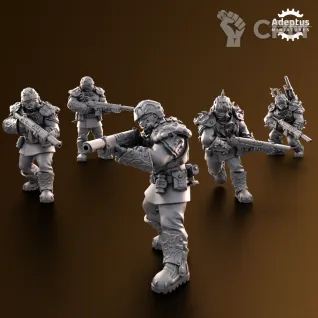Описание картинки Squad Sporeblight Regiment от Zakat-3D по цене 1 500руб | Свободный Рынок Миниатюр - СРМ