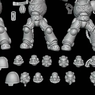 Описание картинки Primaris Eradicators от Surreal Factory по цене 650руб | Свободный Рынок Миниатюр - СРМ