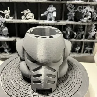Описание картинки Warhammer 40000.  Space Marines Ultramarines. Стакан под кисточки. от Houston Program по цене 760руб | Свободный Рынок Миниатюр - СРМ
