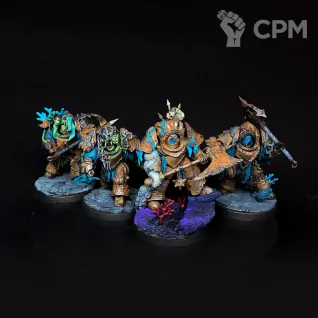 Описание картинки 3 Deathshroud terminator unit + Lord of Contagion от Chain Brush по цене 3 999руб | Свободный Рынок Миниатюр - СРМ
