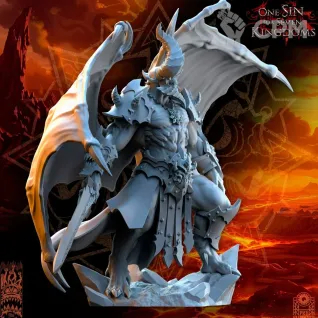 Описание картинки Daemon Prince of Chaos от MrMetalHorror по цене 1 400руб | Свободный Рынок Миниатюр - СРМ