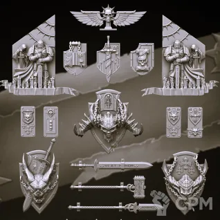Описание картинки Grey Knights Land Raider от Магазин Альфария по цене 2 200руб | Свободный Рынок Миниатюр - СРМ
