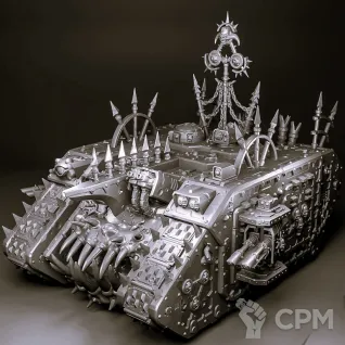 Описание картинки Death Guard Land Raider от Магазин Альфария по цене 2 500руб | Свободный Рынок Миниатюр - СРМ