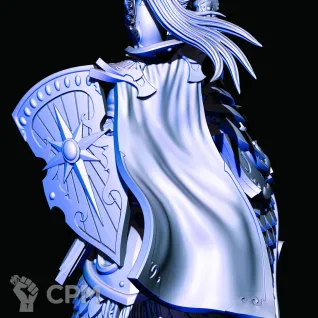 Описание картинки High Elves Mounted Lord with hand weapon and shield от Магазин Альфария по цене 220руб | Свободный Рынок Миниатюр - СРМ