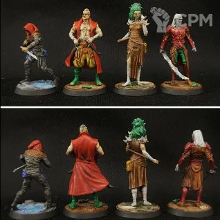 Описание картинки Герои-фэнтези для НРИ (DnD, Pathfinder и др.) 16 миниатюр от RobinGrib по цене 10 000руб | Свободный Рынок Миниатюр - СРМ