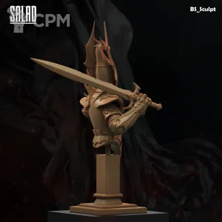 Описание картинки Dragon Knight (Bust) от Naggaroth Night по цене 2 000руб | Свободный Рынок Миниатюр - СРМ