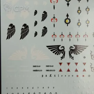 Описание картинки Transfer Sheet Imperial Knights от ССП по цене 1 800руб | Свободный Рынок Миниатюр - СРМ