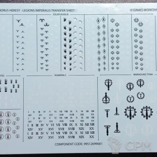 Описание картинки Legions Imperialis Transfer Sheet (Два листа) от Bender Rodriguez по цене 1 500руб | Свободный Рынок Миниатюр - СРМ