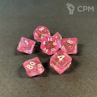 Описание картинки Кубики для ролевых игр (прозрачные) от Барахолка Баллиоза по цене 400руб | Свободный Рынок Миниатюр - СРМ