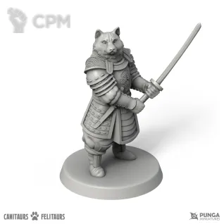 Описание картинки Akita Inu Samurai от Punga Miniatures по цене 700руб | Свободный Рынок Миниатюр - СРМ