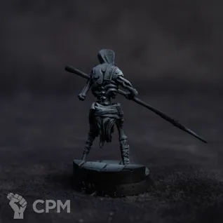 Описание картинки Скелет-копейщик от Dark Craft Hobby по цене 256руб | Свободный Рынок Миниатюр - СРМ