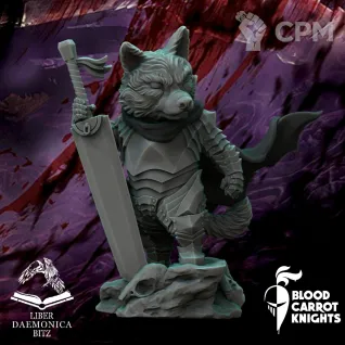 Описание картинки Гатс | Коллекционная миниатюра 70 мм от Blood Carrot Knights по цене 1 450руб | Свободный Рынок Миниатюр - СРМ