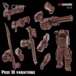 Описание картинки Squad with Power Axes and Rotor Cannons – Imperial от AxeL's Forge по цене 150руб | Свободный Рынок Миниатюр - СРМ