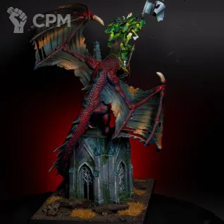 Описание картинки Zombie Dragon покрашенная модель от LDBits по цене 10 000руб | Свободный Рынок Миниатюр - СРМ